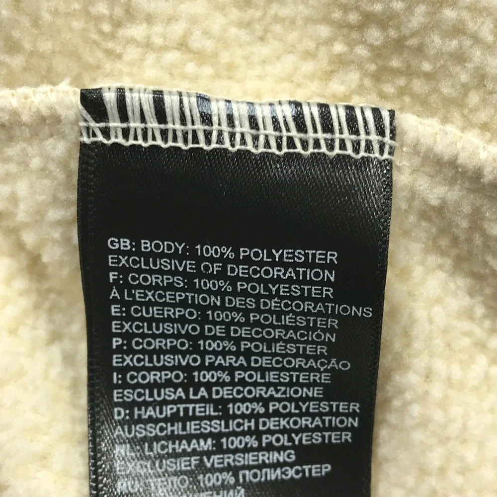 The North Face Quarter Zip Pullover Mens M Beige Waffle Knit Mock Neck Sweater